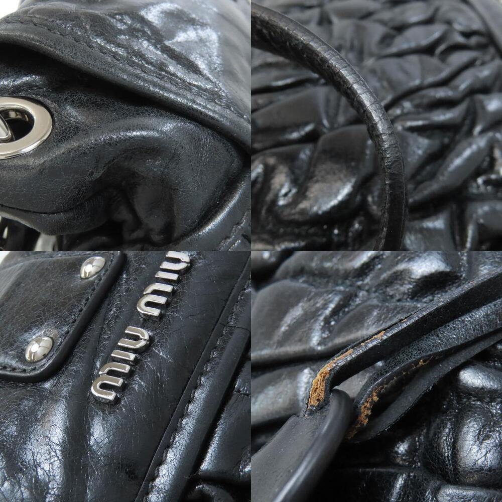 Miu MIu Matelasse Handbag Leather - Picture 8 of 11